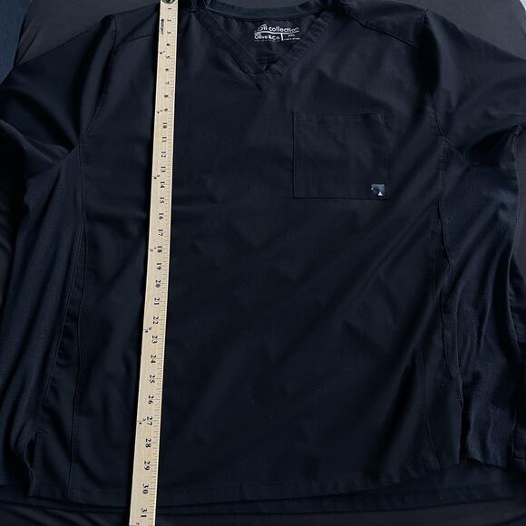 Olive & Co Shirt Mens 3XL Black Eco Friendly Scrubs Medical Top Nursing - Picture 9 of 10